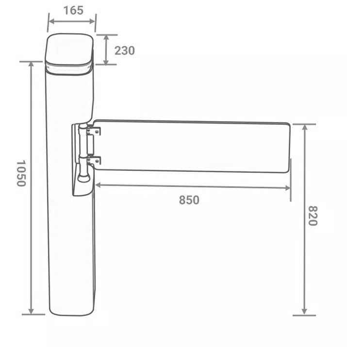 Bramka uchylna BU-DS225GL-SS wano