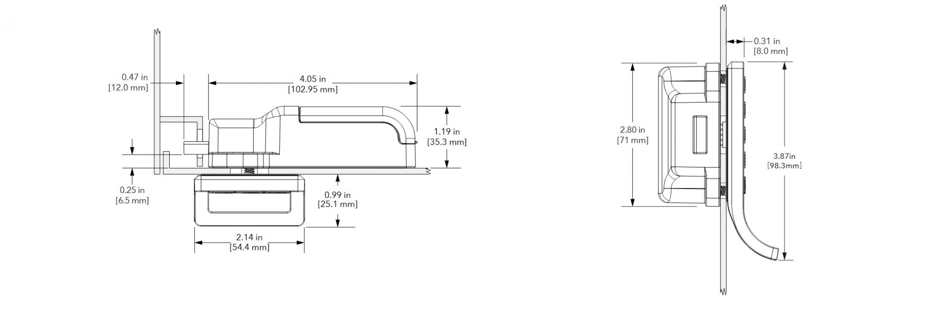 wymiary curve wano
